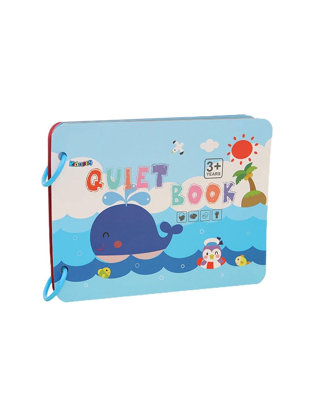 

Kidology Unisex Kids Montessori Thinking Quiet Busy Educational Book Toy, Blue