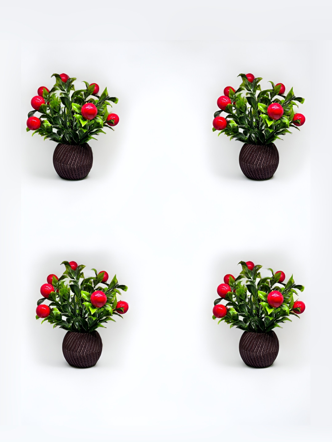 

KAAF Brown & Green 4 Pieces Artificial Plant With Pot