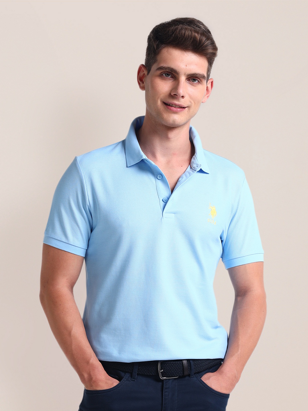 

U.S. Polo Assn. Polo Collar Slim Fit T-shirt, Blue