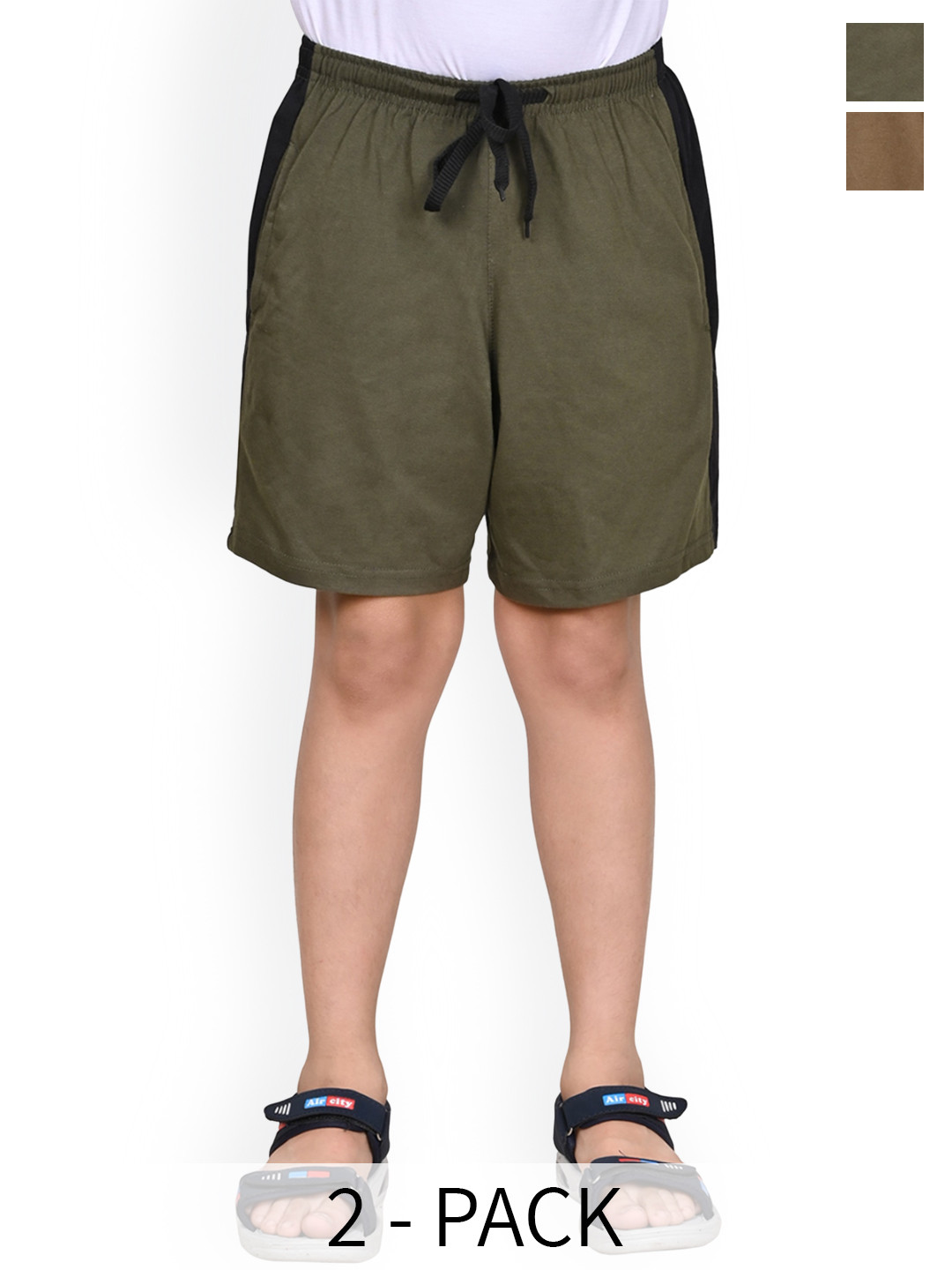 

BAESD Boys High-Rise Shorts, Olive