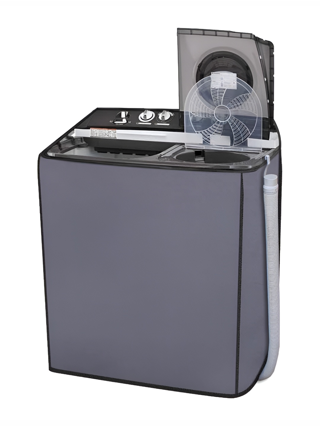 

GROKI Grey Waterproof Washing Machine Cover