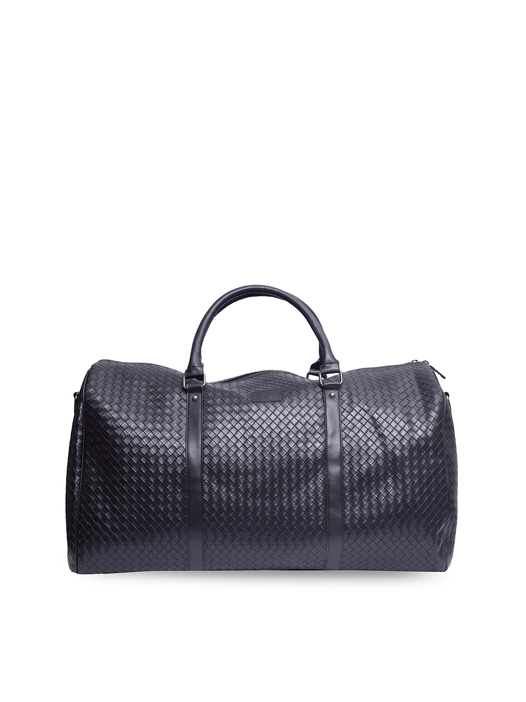 

DIMEH Unisex Textured Large Foldable Casual Duffel Bag, Black