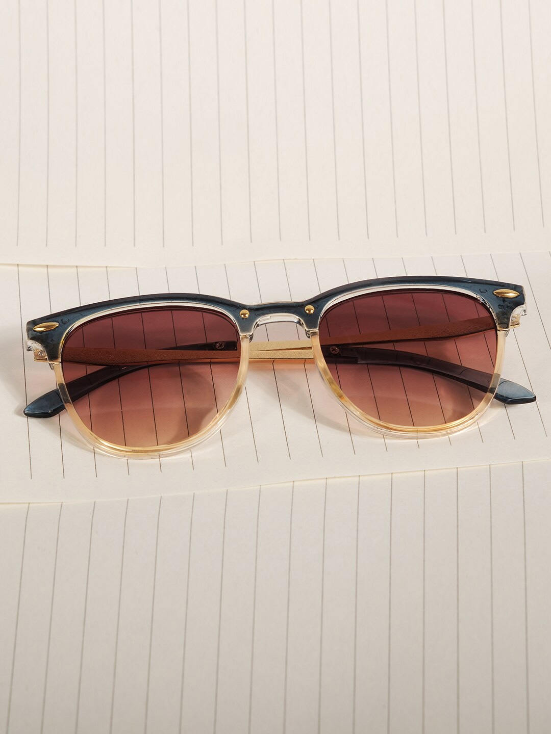 

DukieKooky Kids Wayfarer Sunglasses with UV Protected Lens DKSG469E, Brown