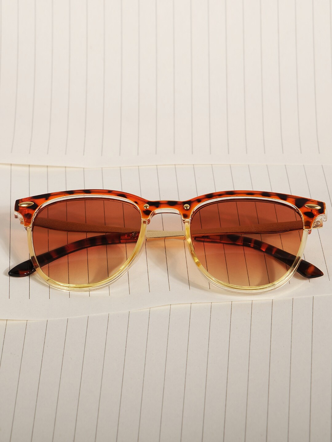 

DukieKooky Kids Wayfarer Sunglasses with UV Protected Lens DKSG469C, Brown