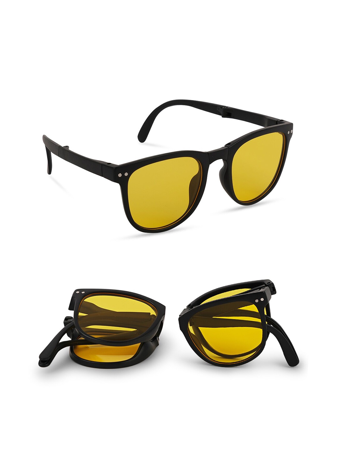 

DukieKooky Kids Wayfarer Sunglasses with UV Protected Lens DKSG481G, Yellow