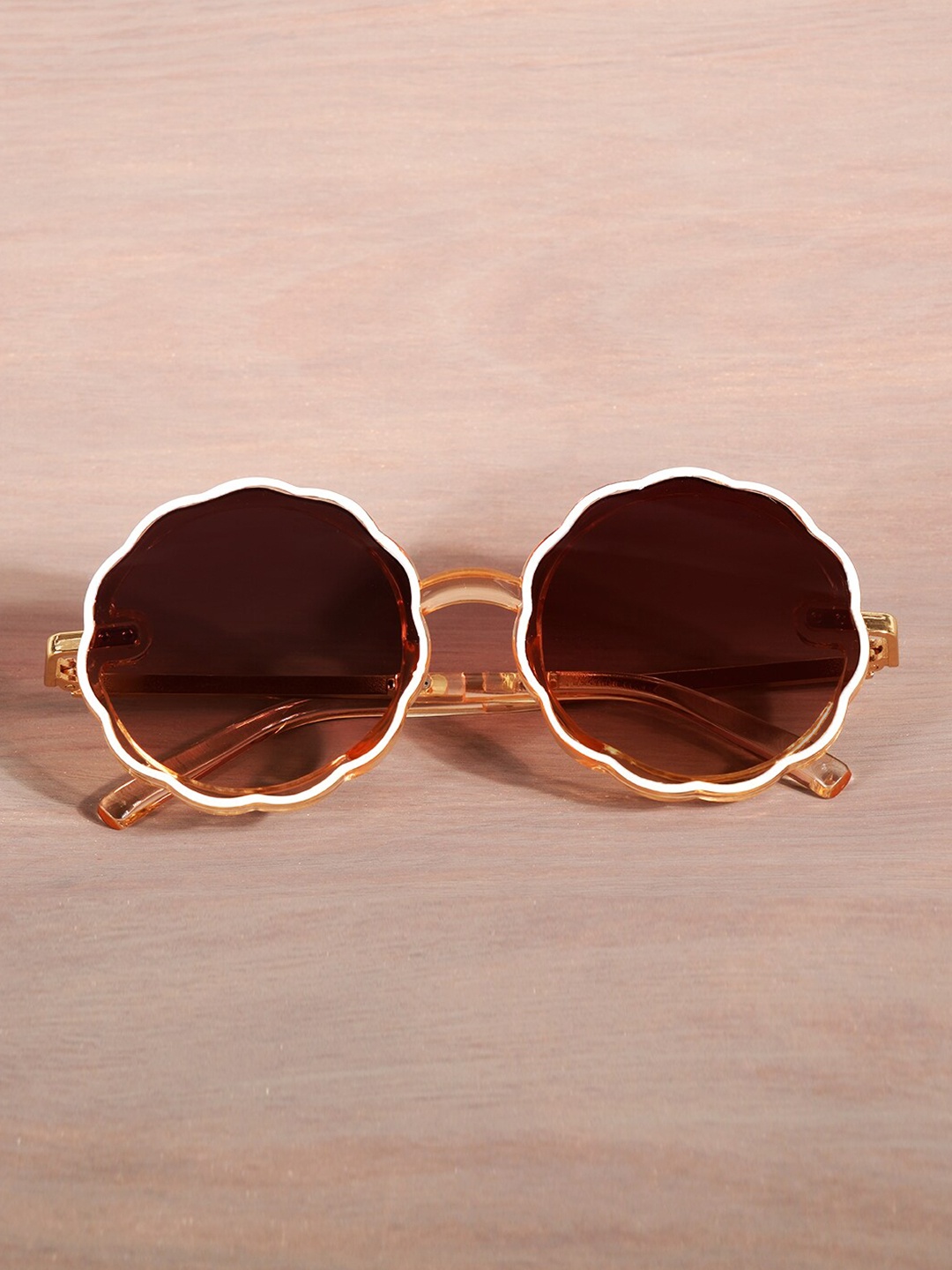 

DukieKooky Kids Round Sunglasses With UV Protected Lens DKSG464E, Brown