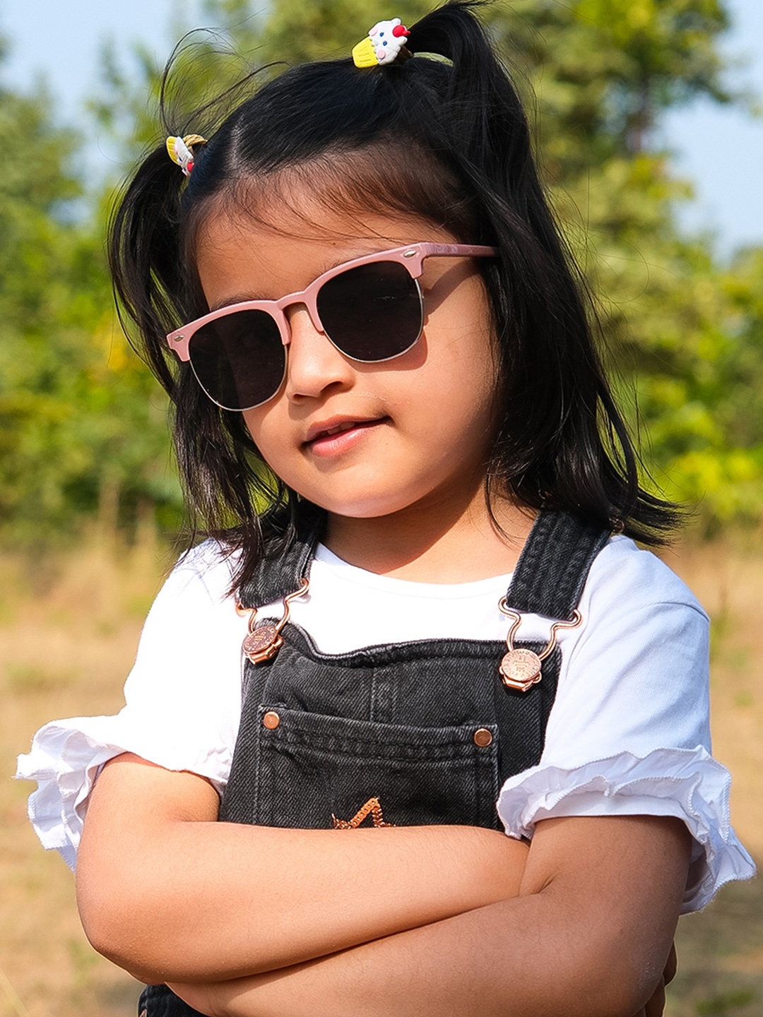 

DukieKooky Kids Wayfarer Sunglasses with UV Protected Lens DKSG482C, Black