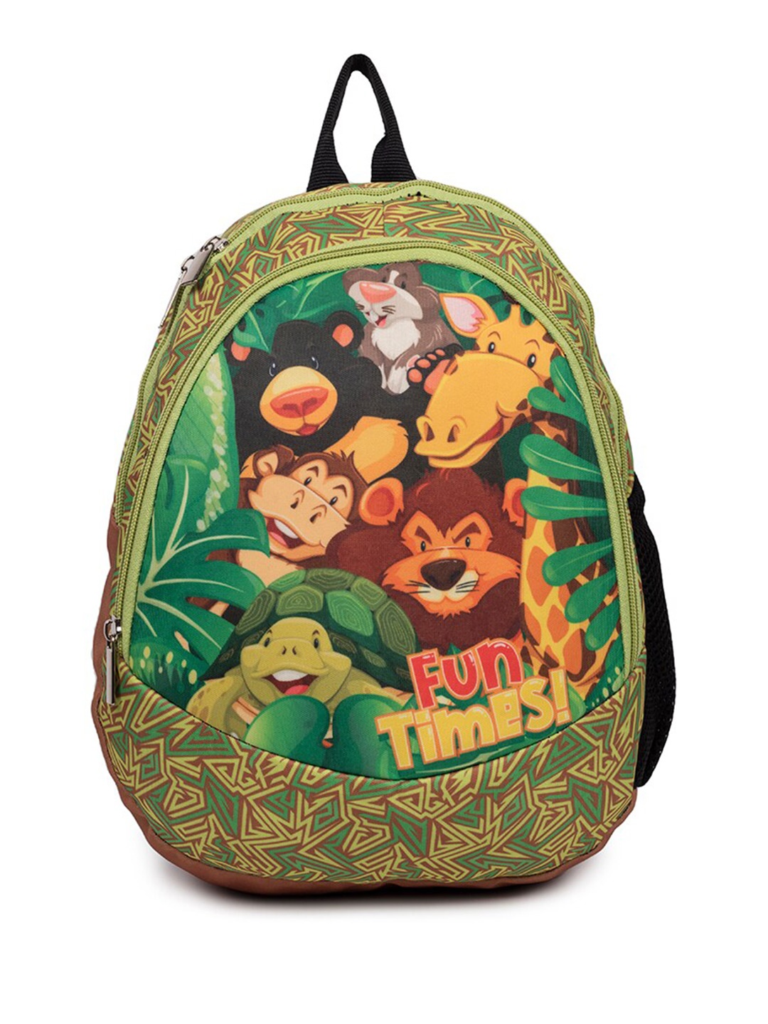 

QIPS Unisex Kids Graphic Polyester Small Backpack, Green