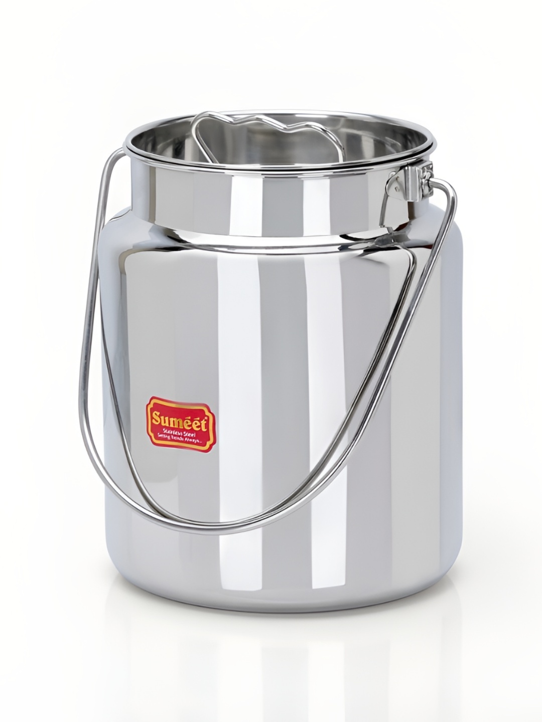 

Sumeet Stainless Steel Akhand - Jointless Milk/Oil Can With Lid- 5 Ltr