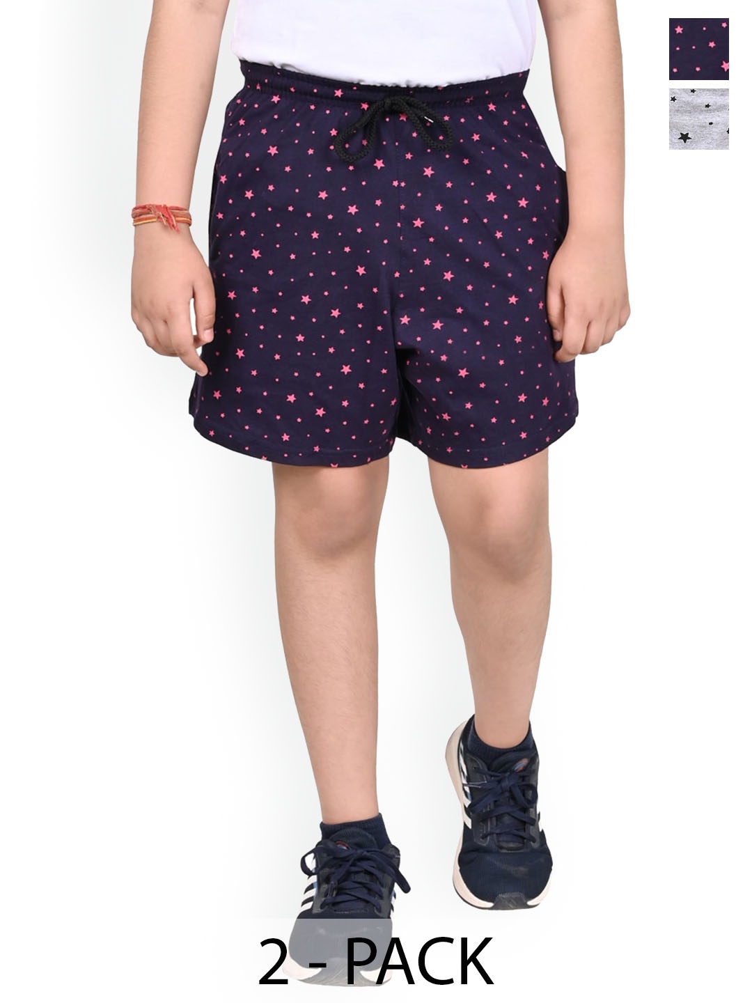 

BAESD Boys Printed High-Rise Shorts, Blue
