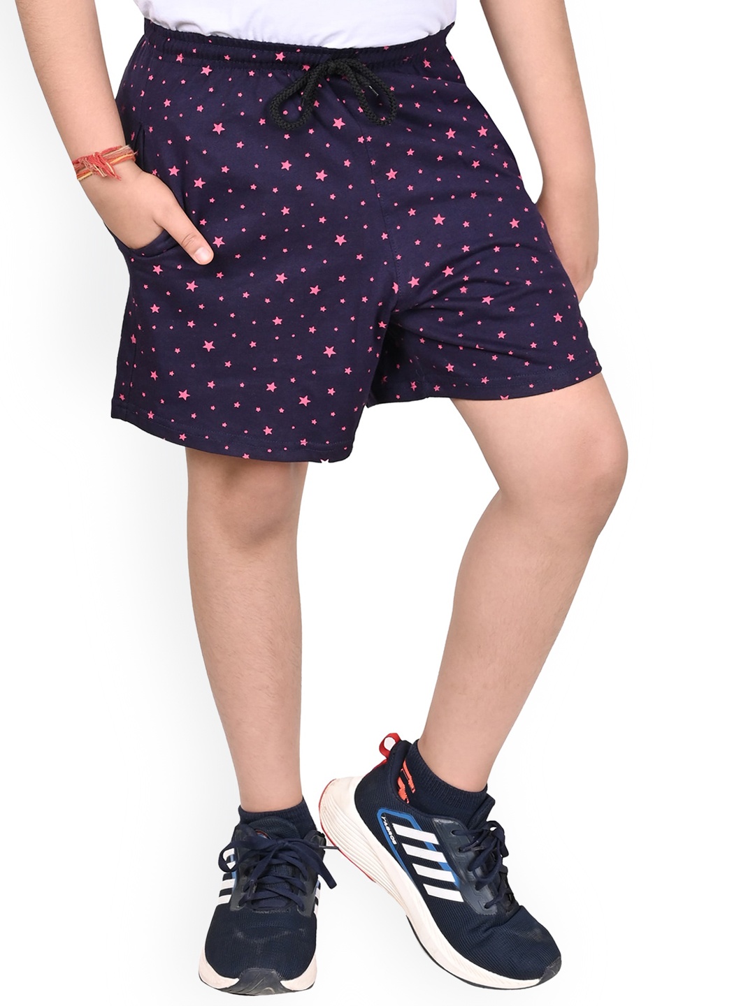 

BAESD Boys Printed High-Rise Shorts, Navy blue