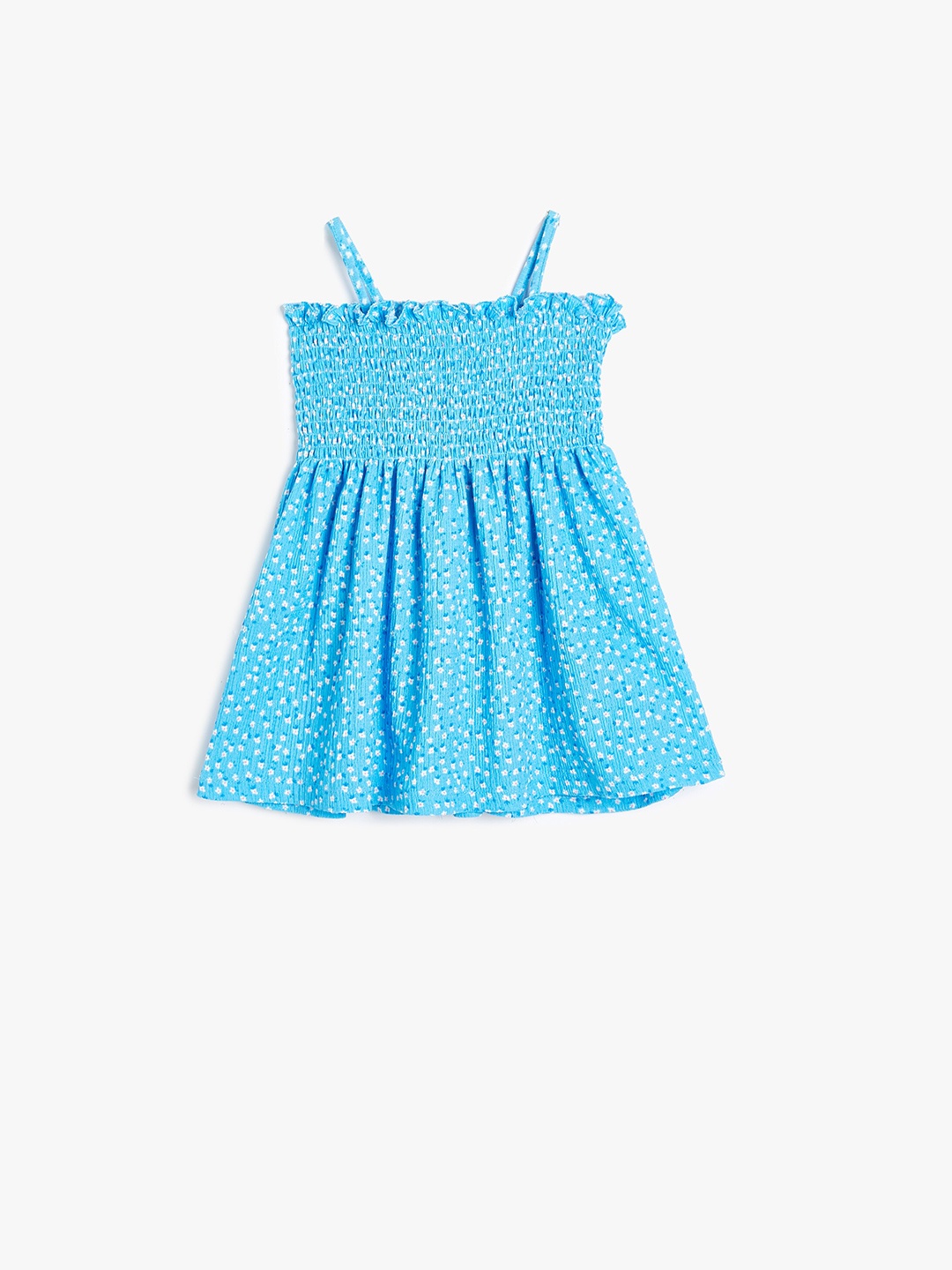 

Koton Girls Floral Print Fit & Flare Dress, Blue