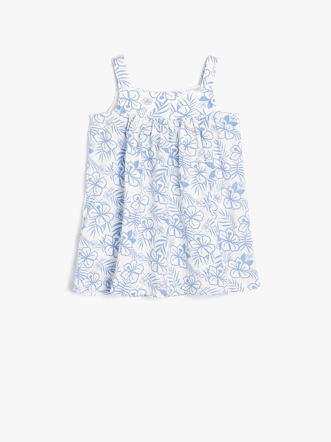 

Koton Girls Floral Printed A-Line Dress, White