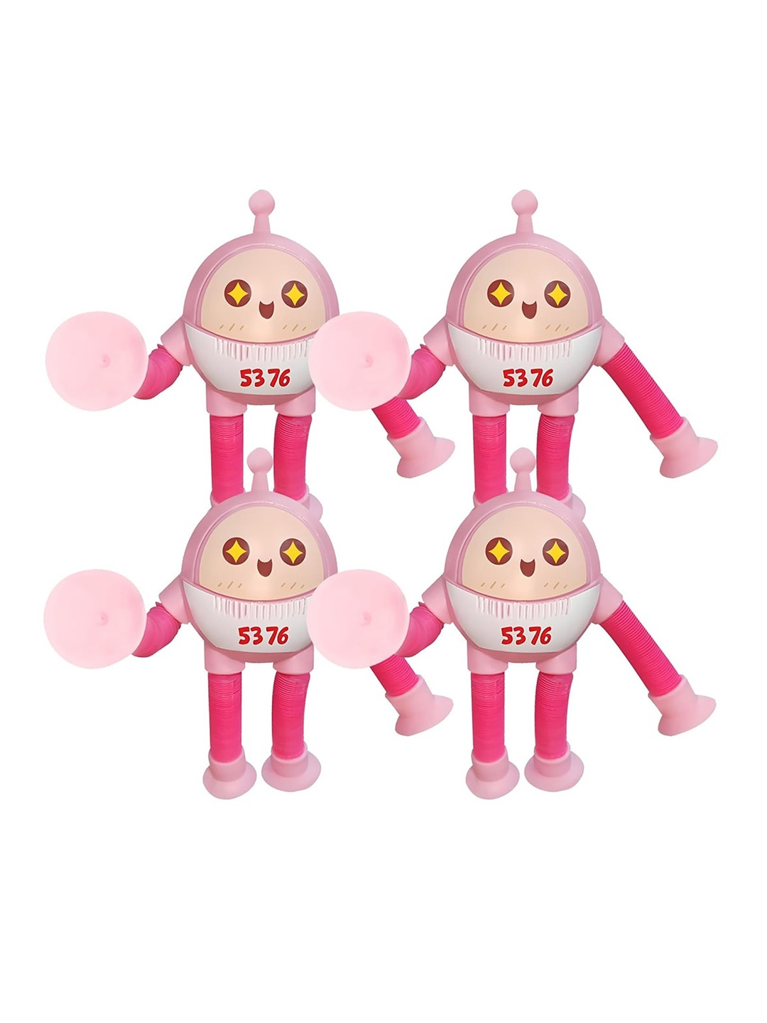 

Kidology Unisex Kids Telescopic Stretch Egg Suction Shape Changing Toy, Pink