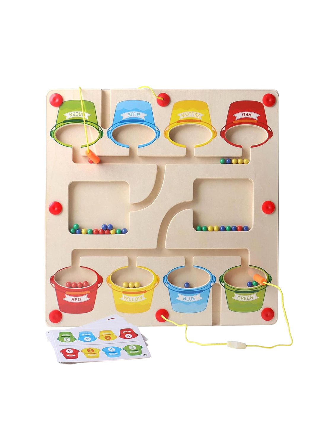 

Kidology Unisex Kids Magnetic Color & Number Maze Puzzle Toys, Brown
