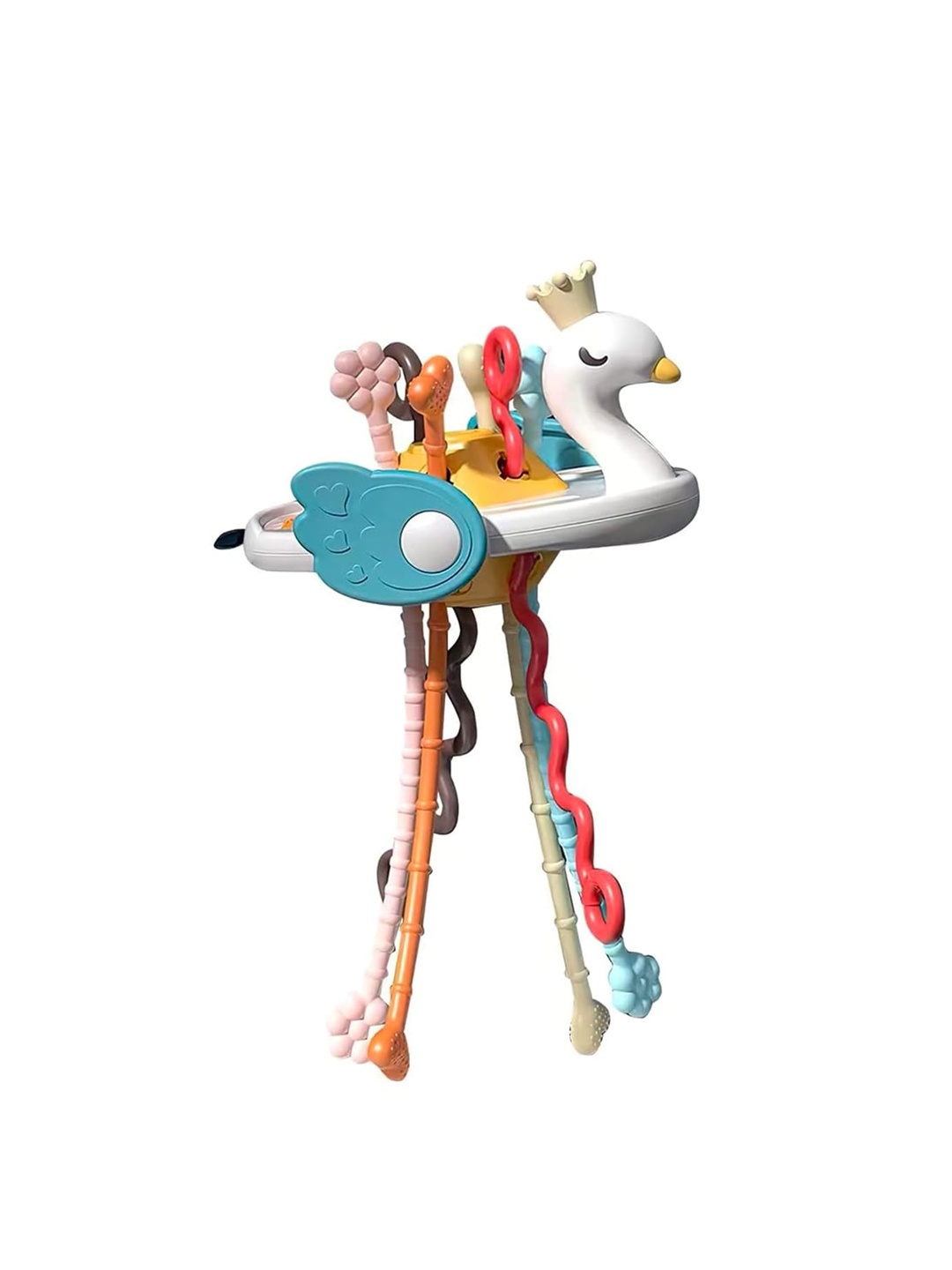 

Kidology Infants Swan Pull String Teething Toy, White
