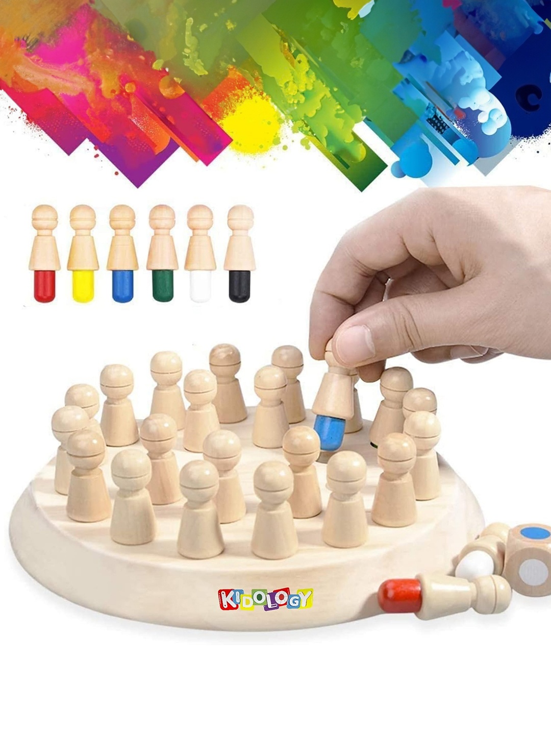

Kidology Unisex Kids Learning and Educational Geometric Shape Puzzles Toys, Beige