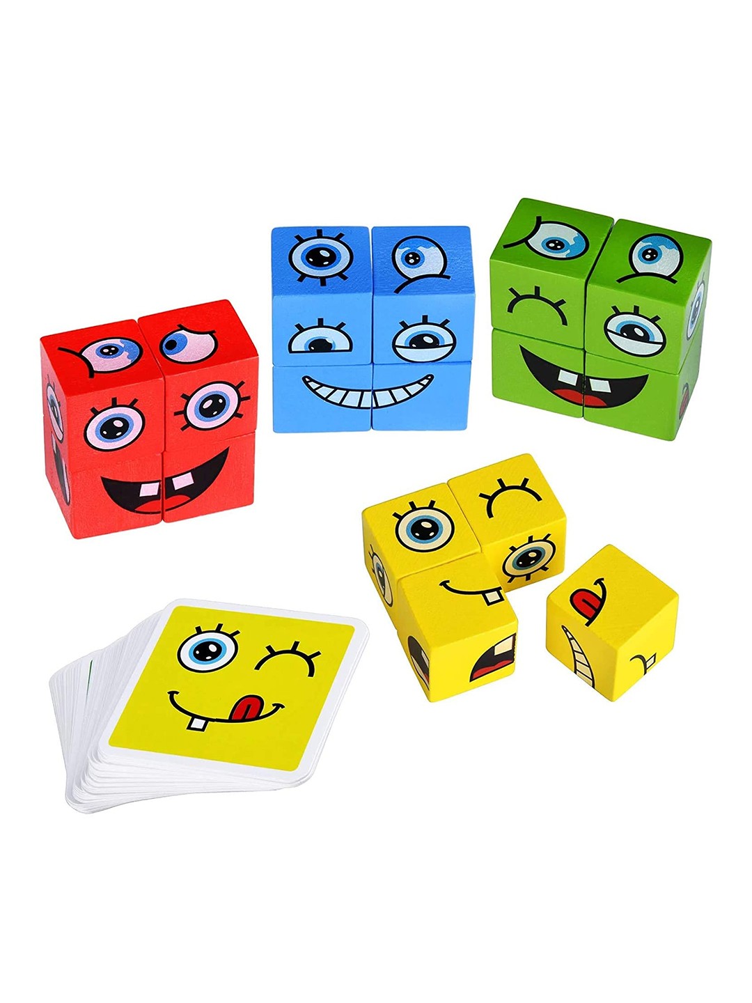 

Kidology Unisex Kids Emoji Cube Face Board Games Toys, Red
