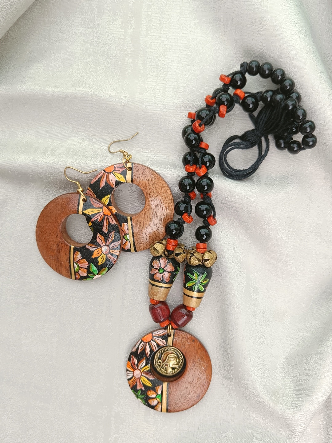 

VarEesha Beaded Jewellery Set, Black