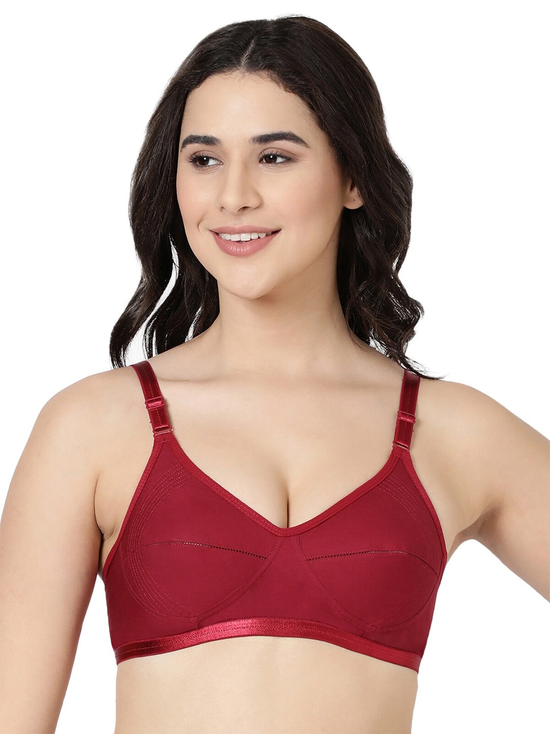 

BLOSSOM Women Medium Coverage Everyday Bra, Maroon