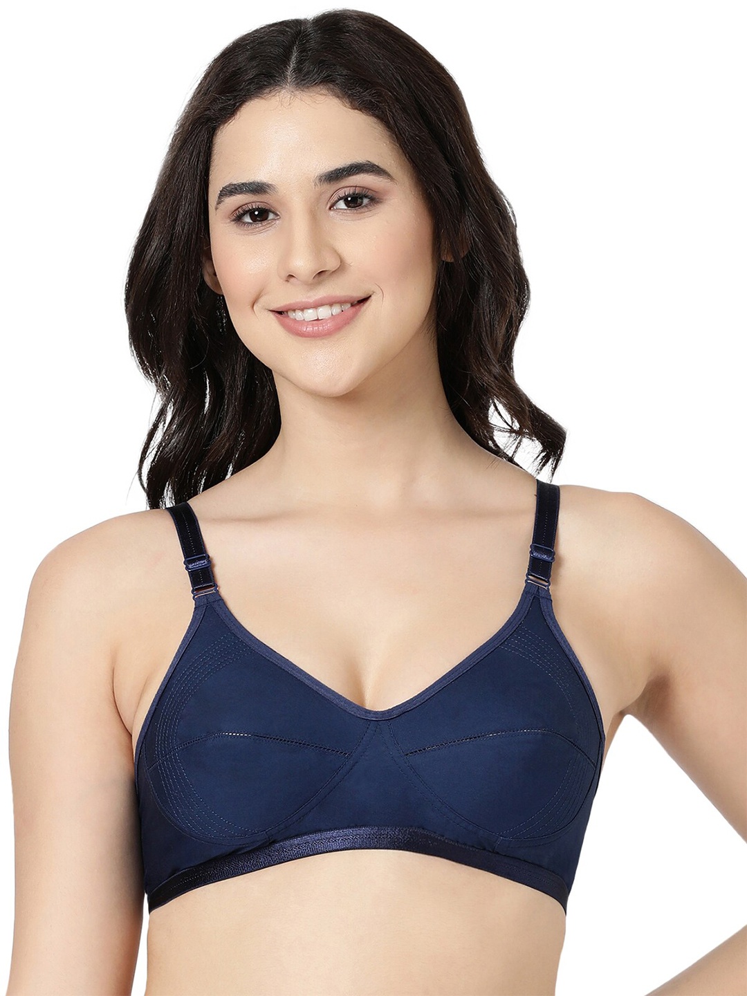 

BLOSSOM Bra Medium Coverage, Navy blue