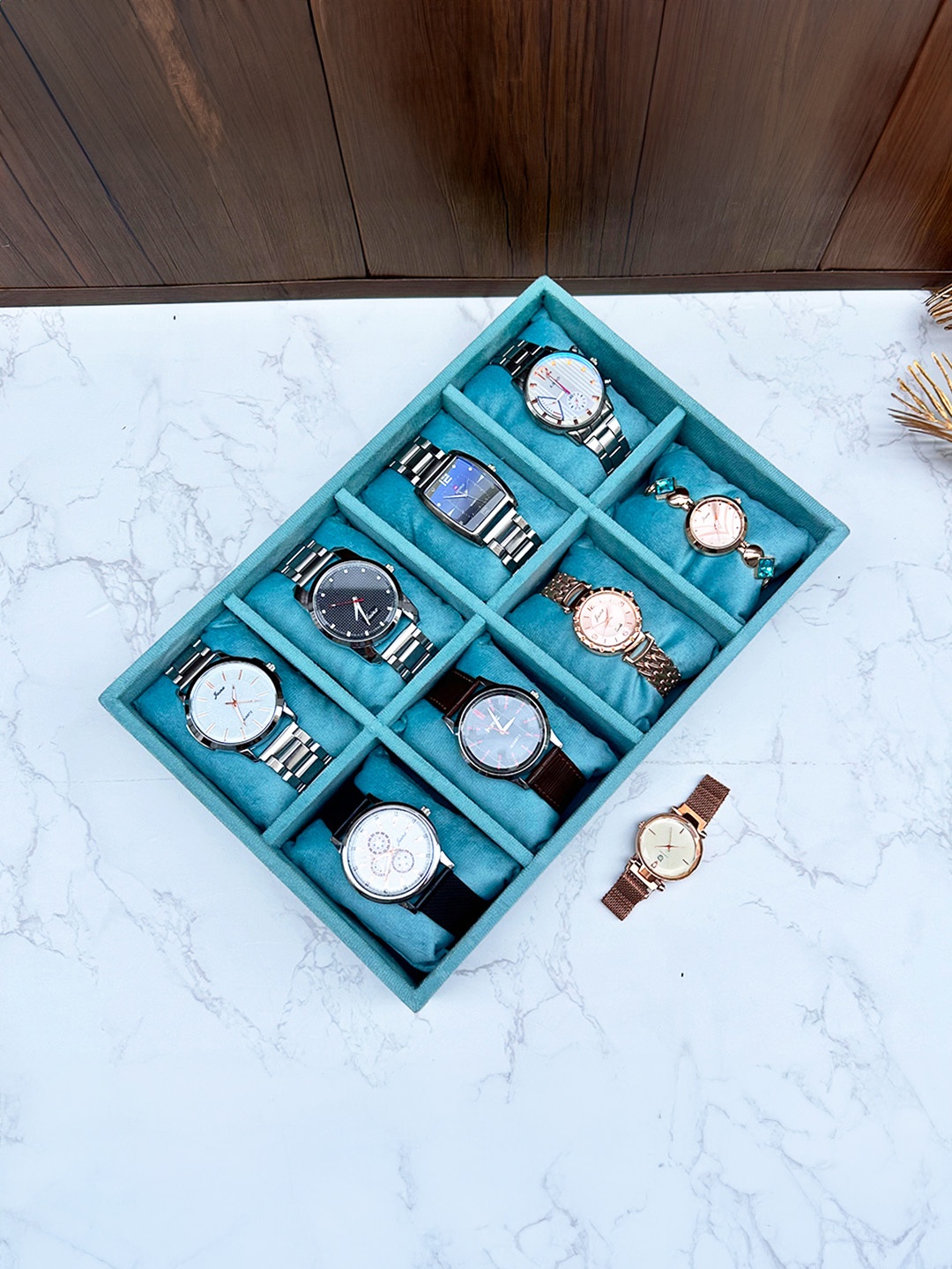 

La Trove Sea Green Regular Drawer Organiser