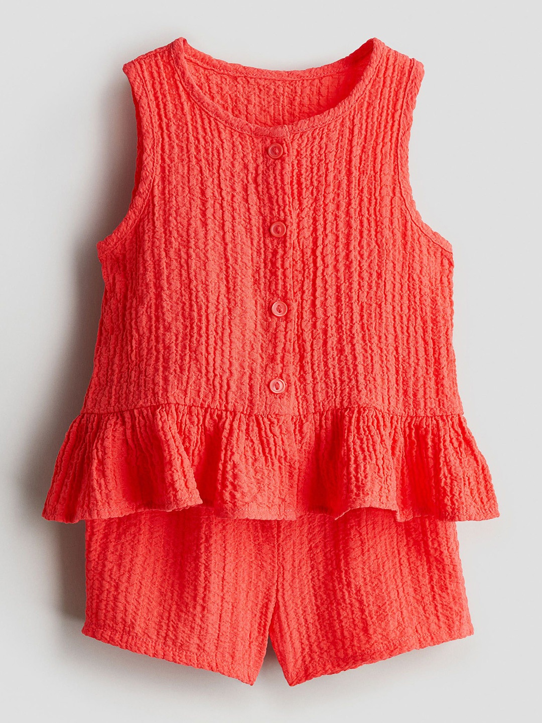 

H&M Girls 2-Piece Top And Shorts Set, Red