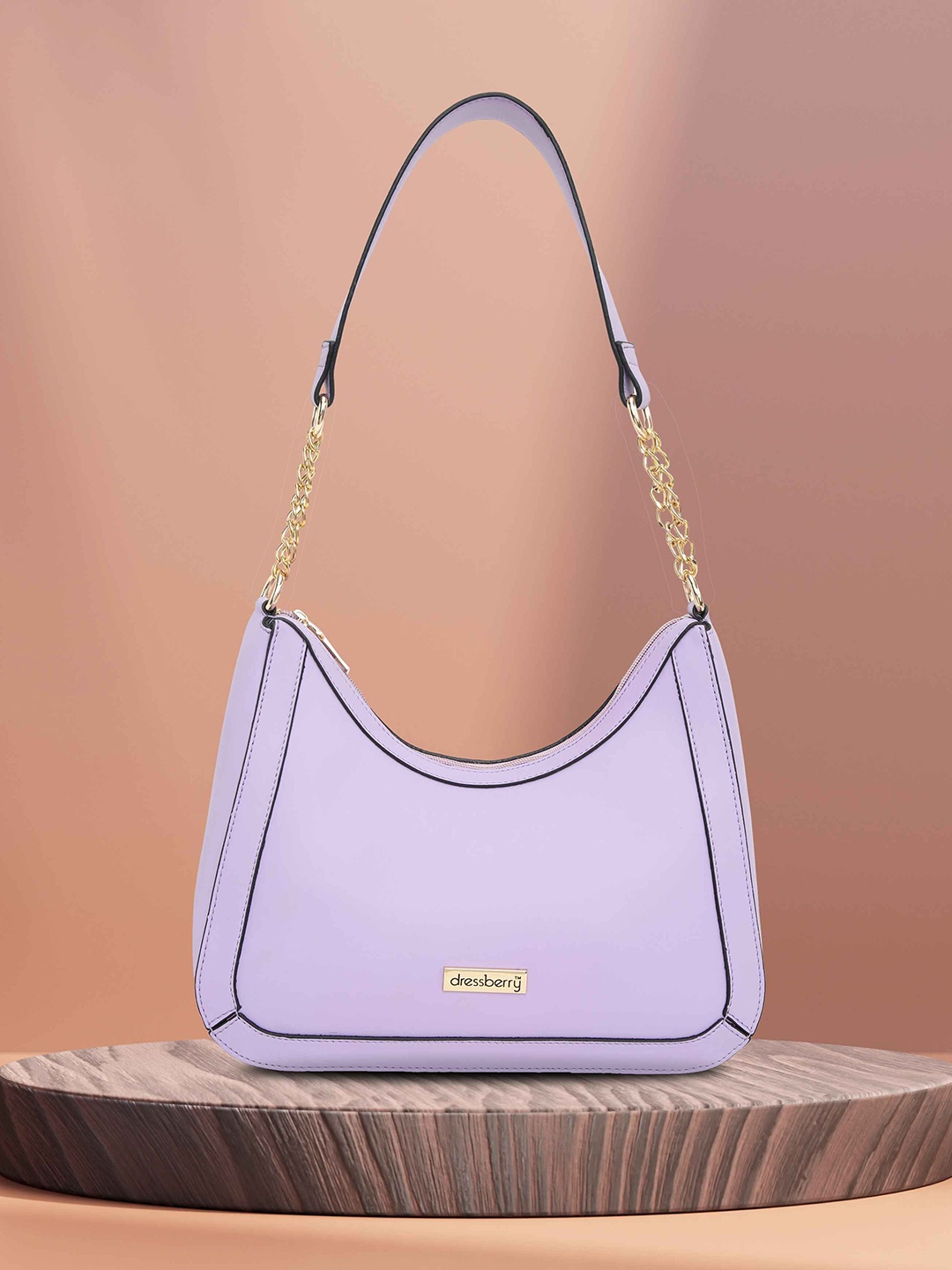 

DressBerry Women Textured Structured Shoulder Bag, Lavender