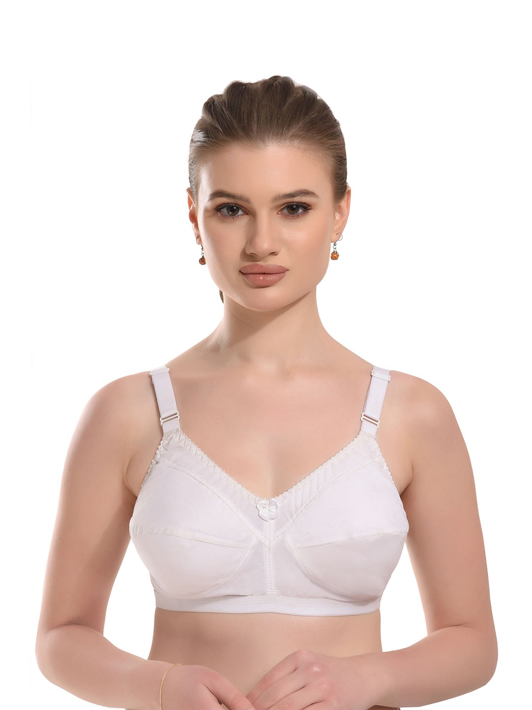 

new blue eyes Women Solid Full Coverage Lightly Padded Bra, White