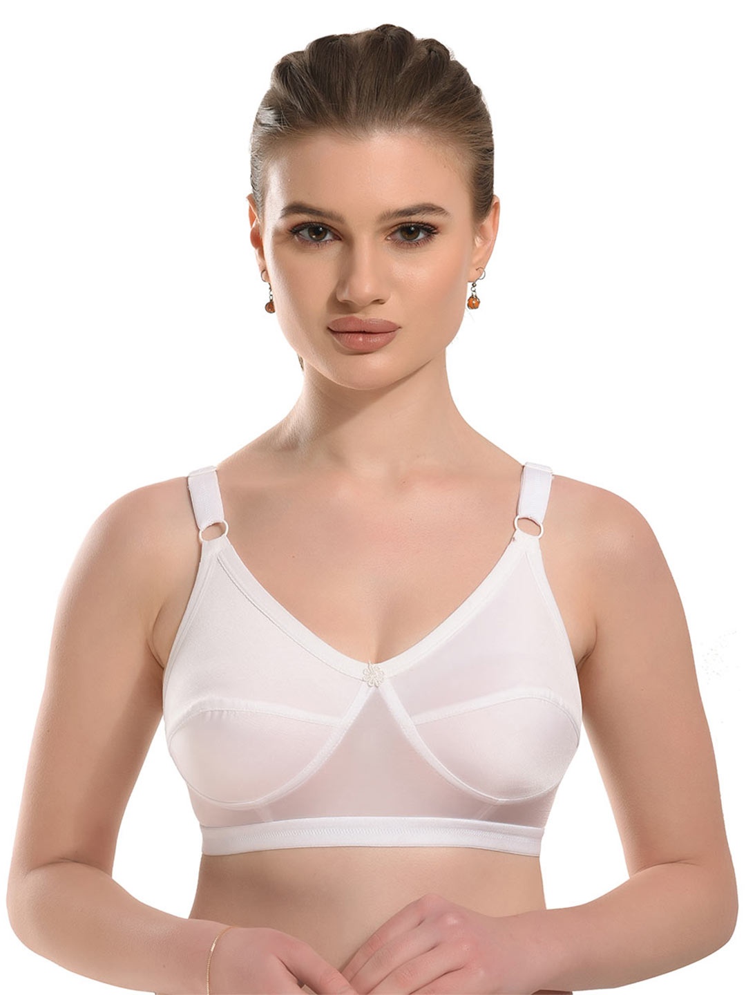

new blue eyes Women Solid Full Coverage Lightly Padded Bra, White