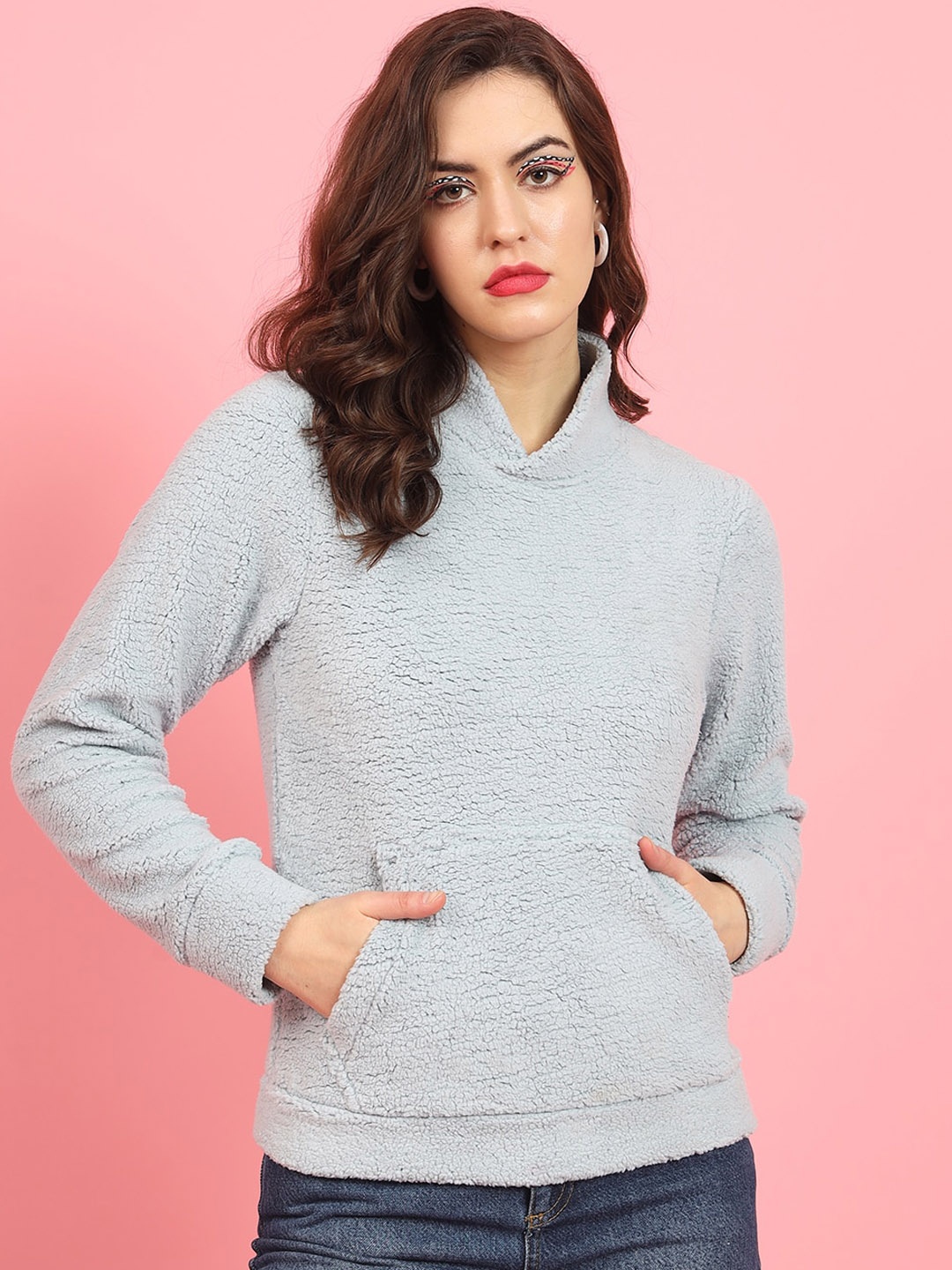 

TANDUL Women Lightweight Crop Sporty Jacket, Grey