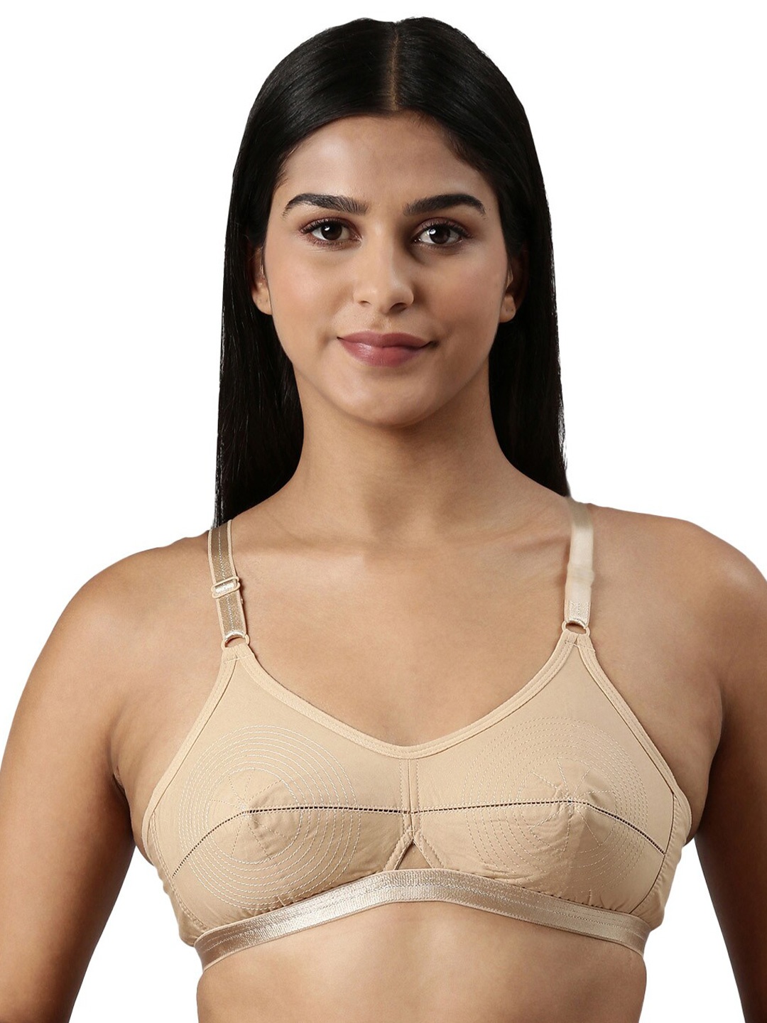 

BLOSSOM Full Coverage Pure Cotton Everyday Bra with All Day Comfort, Beige