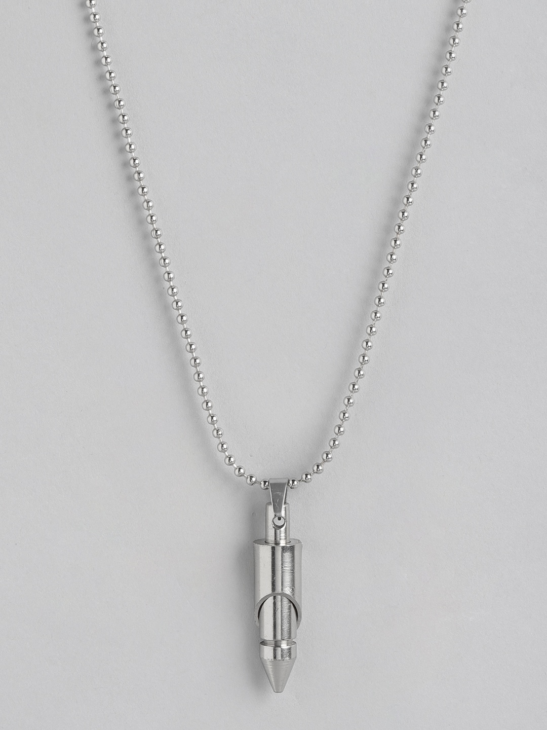 

PARIS HAMILTON Silver-Plated Contemporary Pendant with Chain