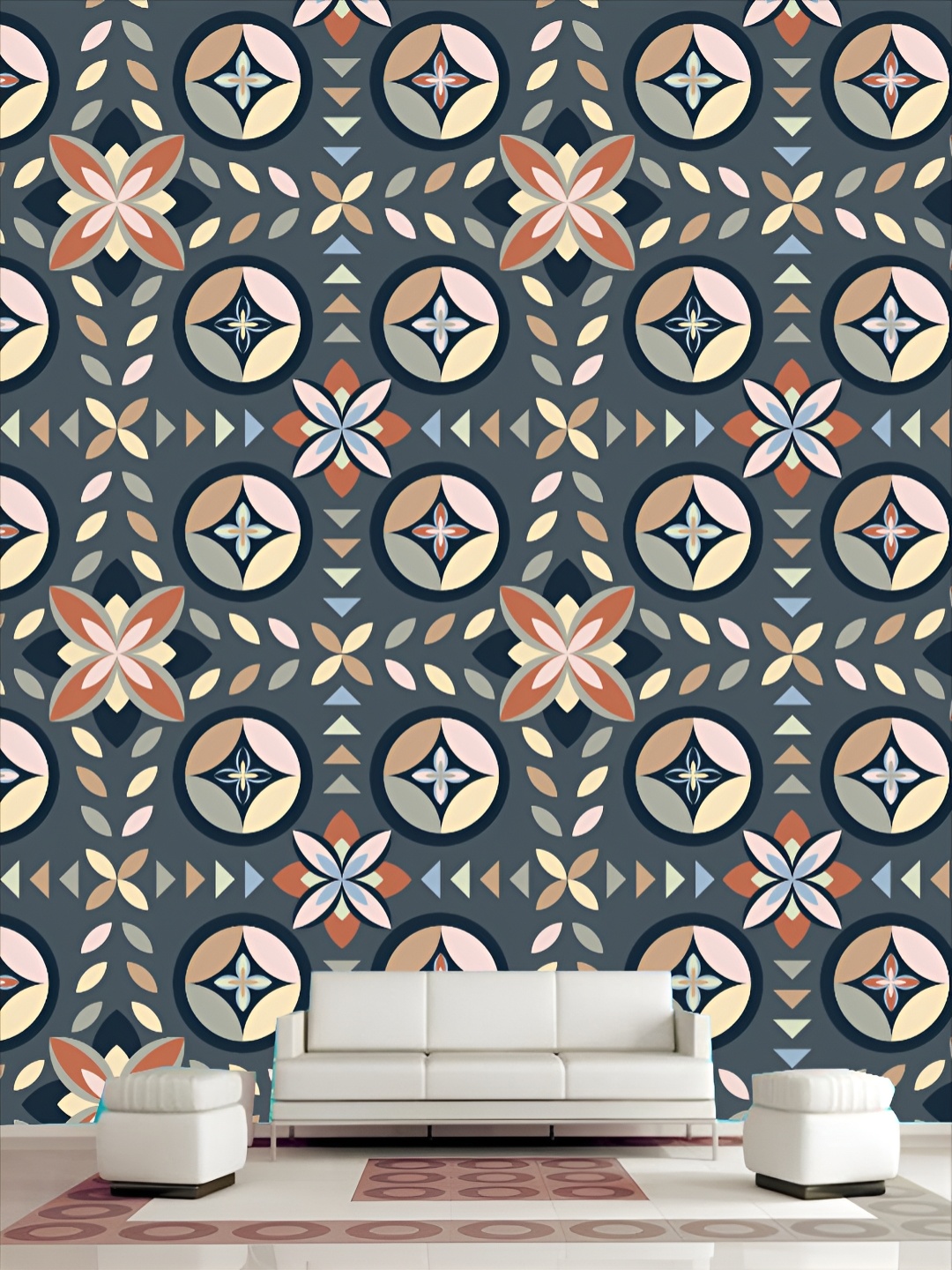 

KSHIRSA Grey & Yellow Printed Self-Adhesive 3D Wallpaper
