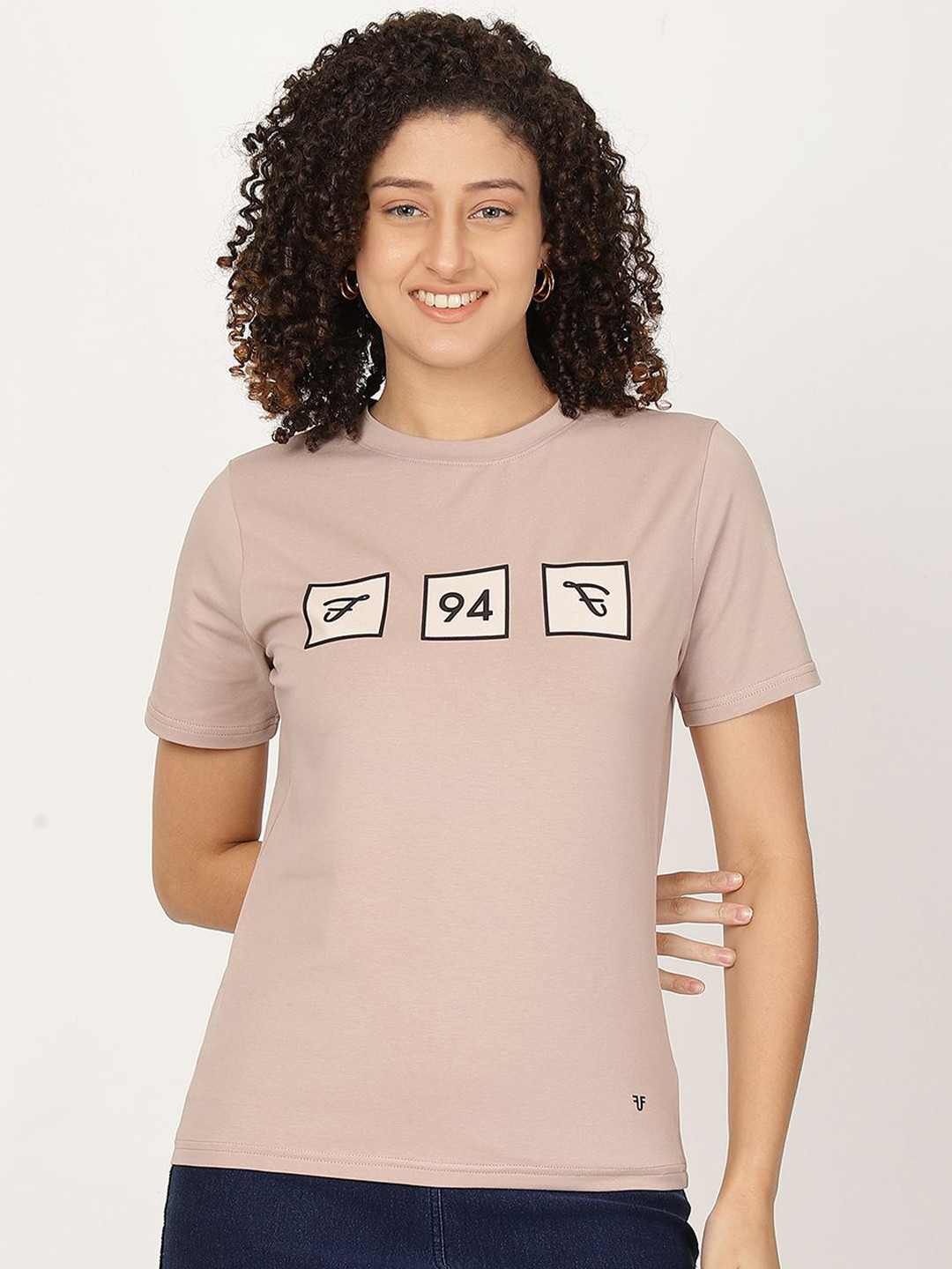 

FUTURO Typography Printed T-shirt, Lavender