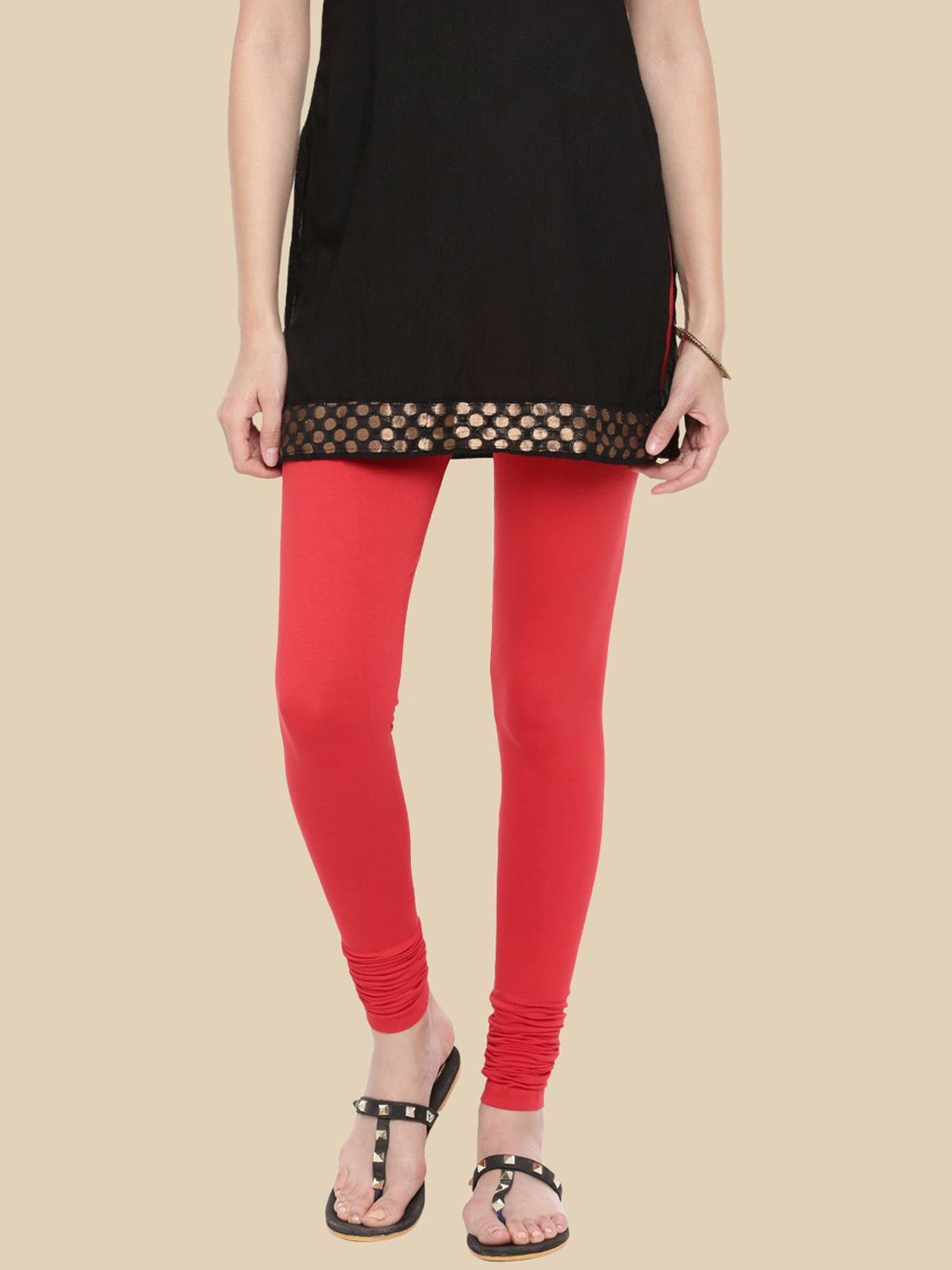 

De Moza Janasya Churidar-Length Leggings, Red