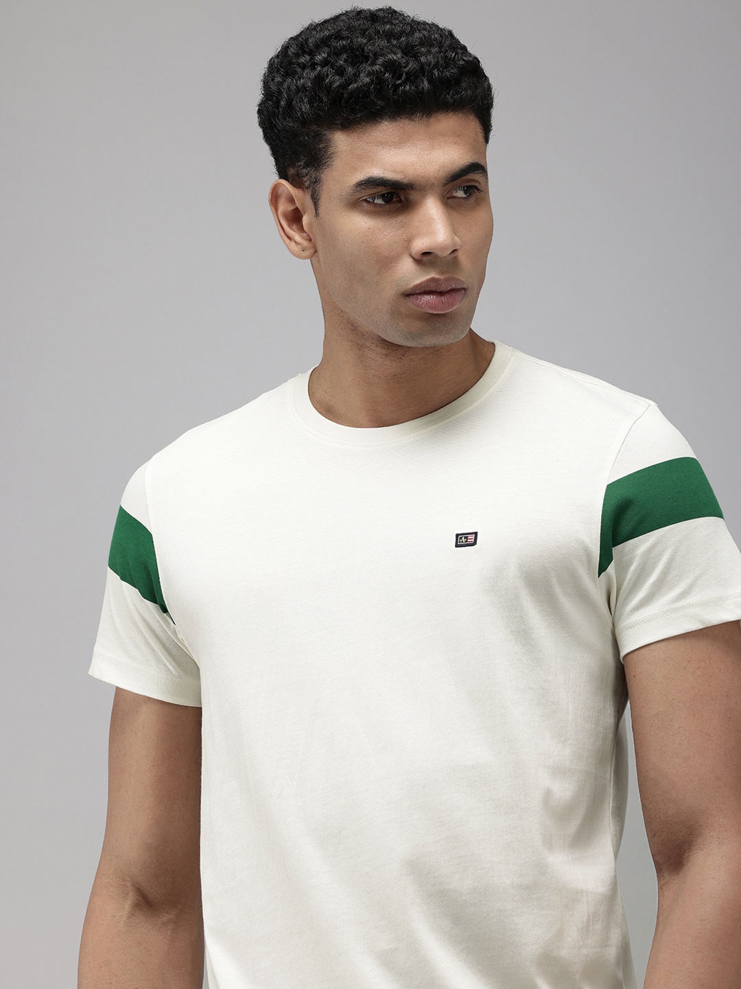 

Arrow Pure Cotton Solid Casual T-shirt, Off white