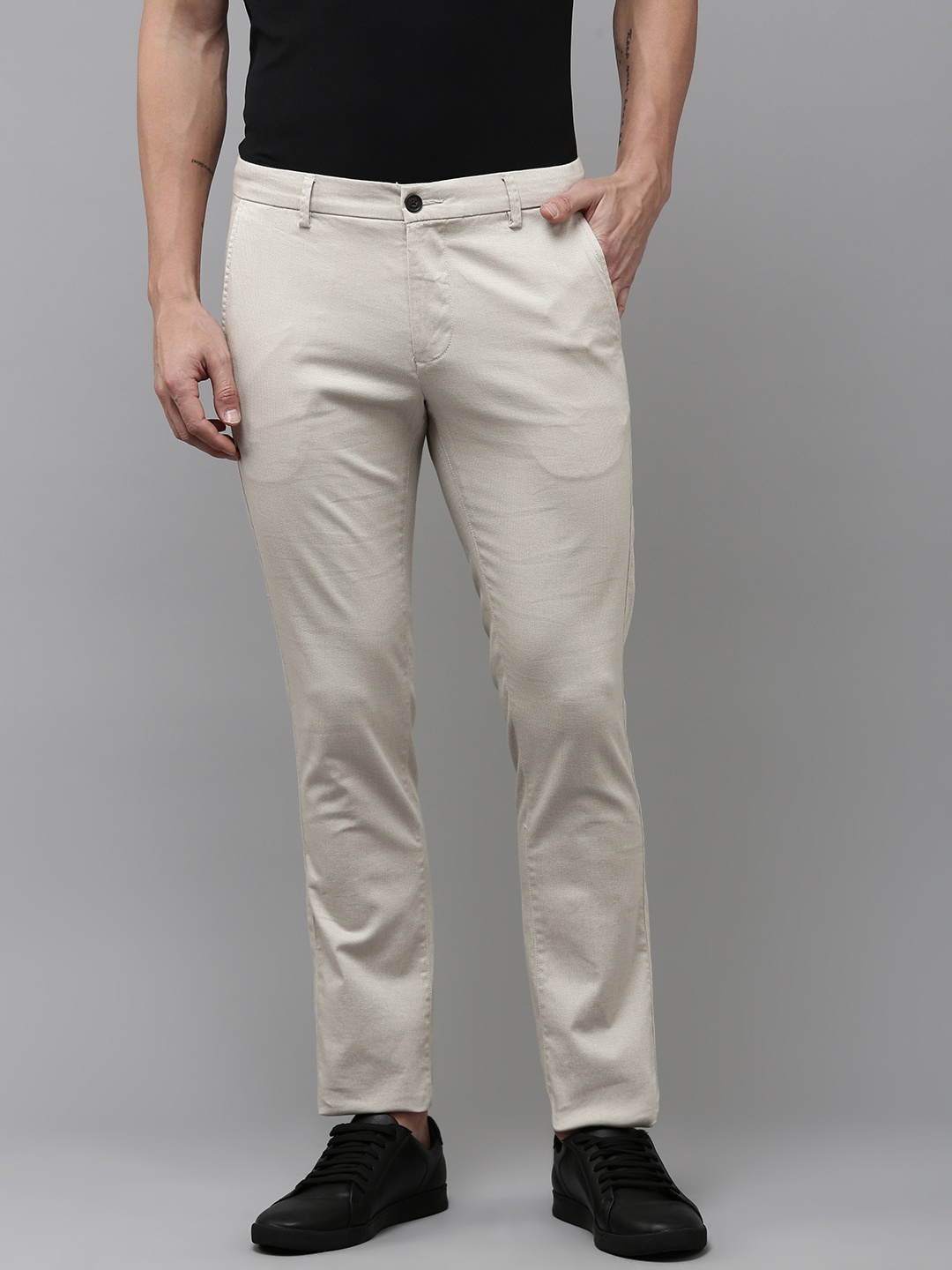 

Arrow Men Original Slim Fit Trousers, Beige