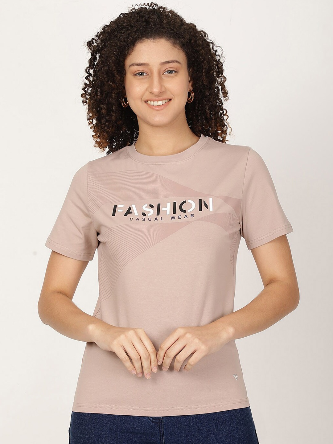 

FUTURO Typography Printed T-shirt, Lavender