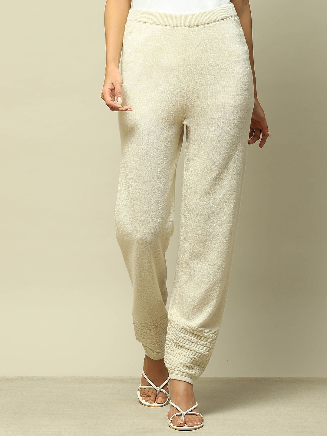 

Rangriti Ankle-Length Leggings, Off white