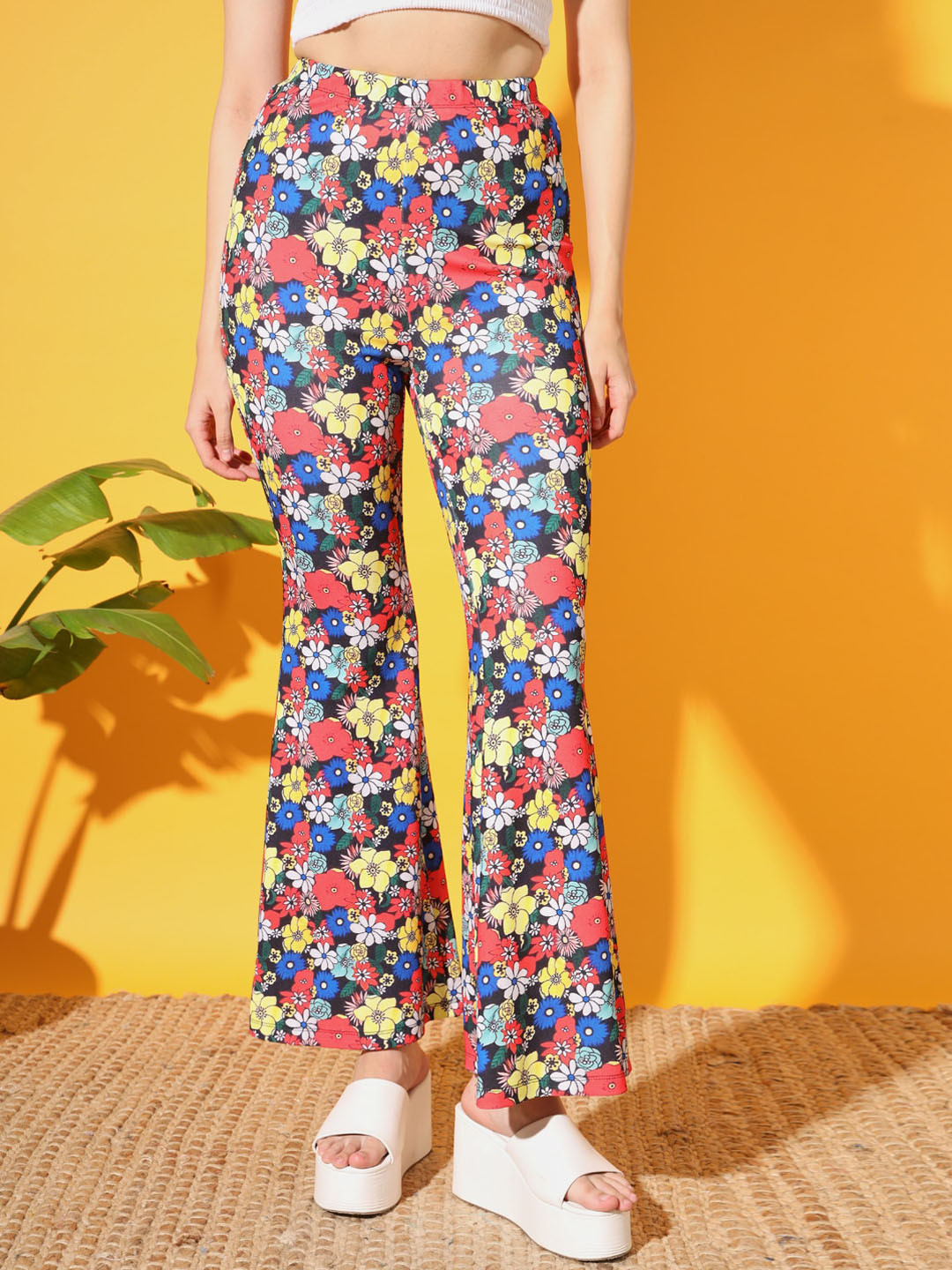 

TANDUL Women Floral Printed Trousers, Multi