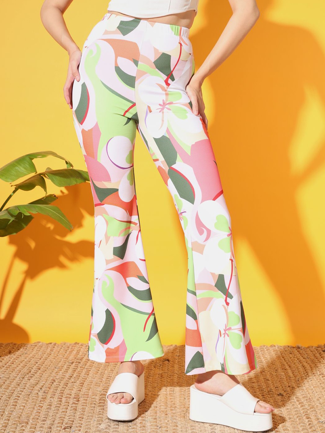 

TANDUL Women Floral Printed Original Trousers, Multi