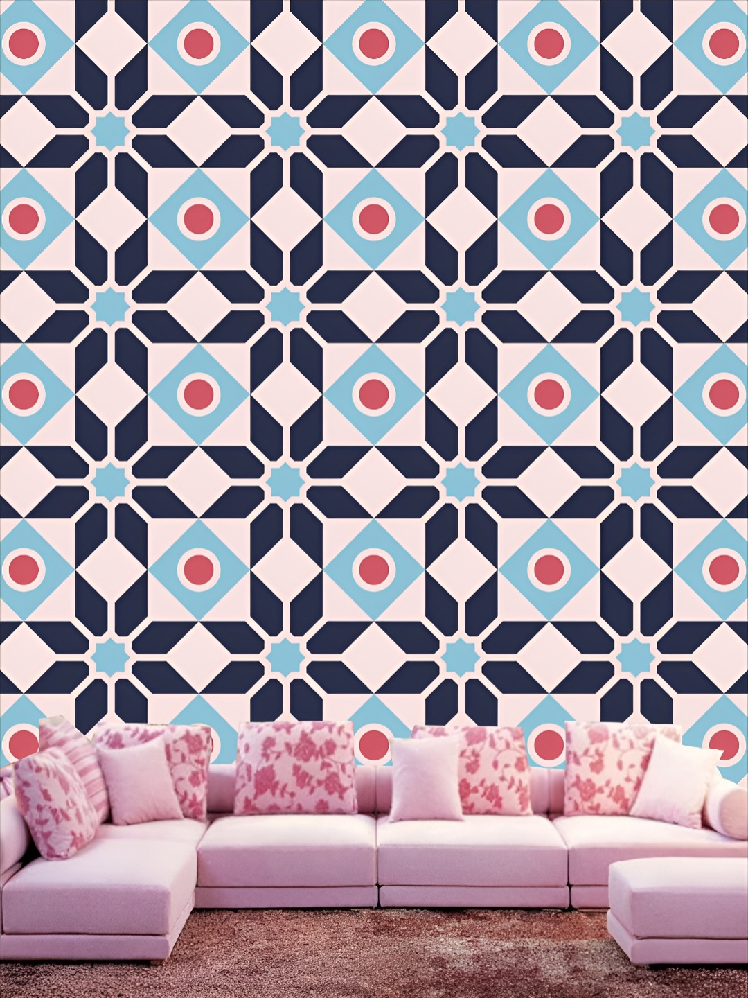 

KSHIRSA Off White & Black Abstract Printed Self-Adhesive 3D Wallpaper