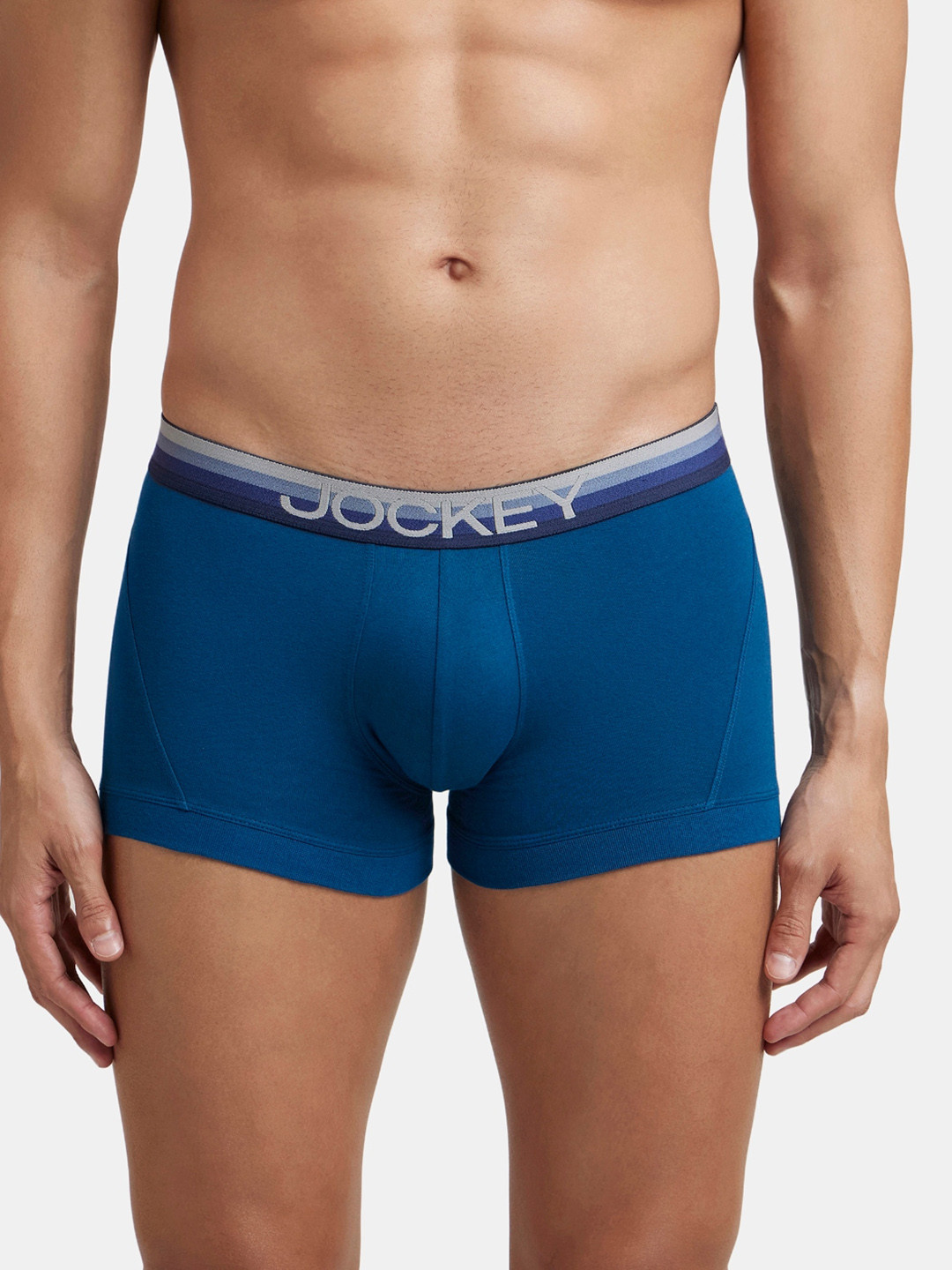 

Jockey Super Combed Cotton Stretch Solid Trunk with Ultrasoft Waistband-US20, Blue