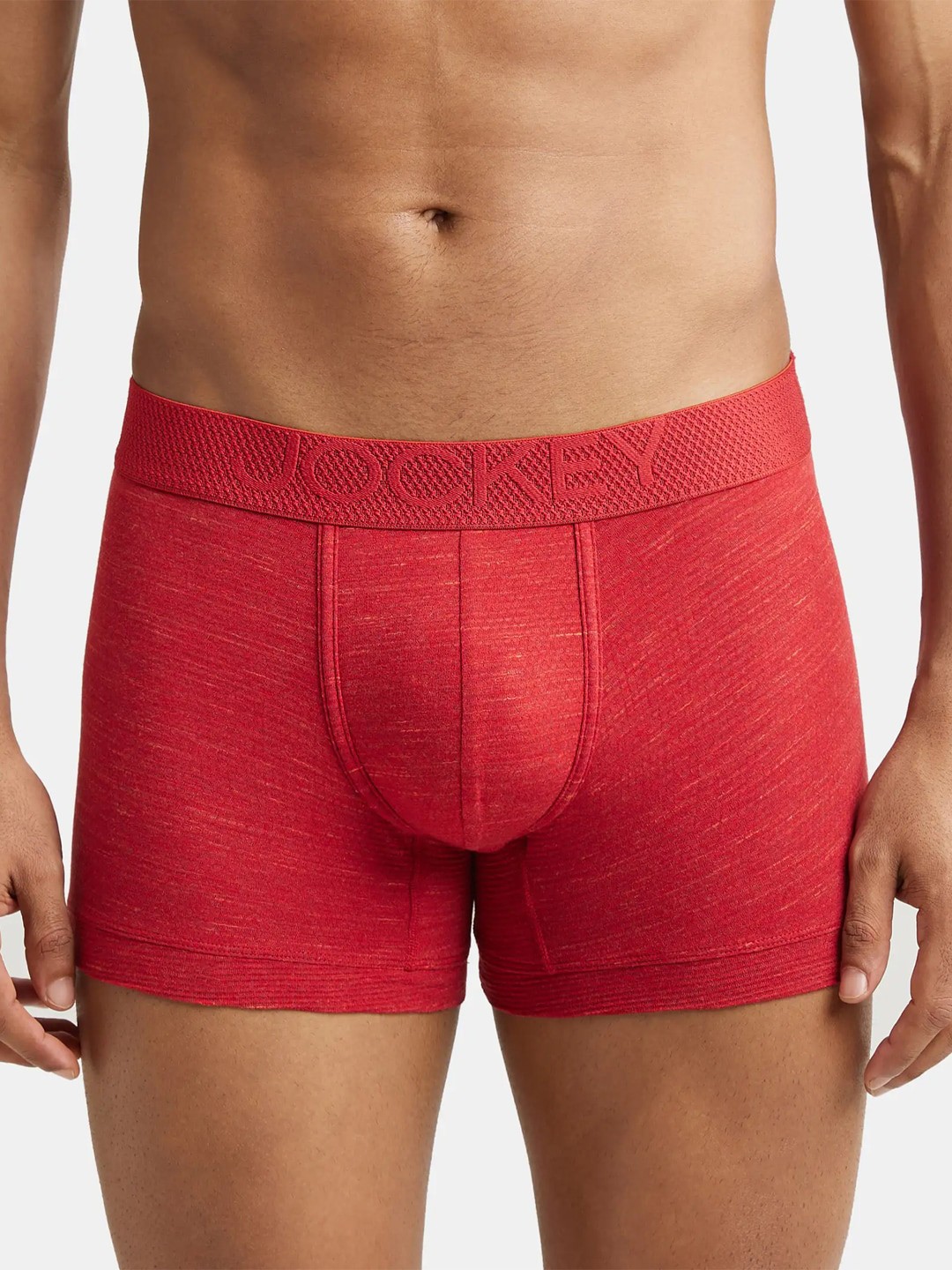 

Jockey Stay Dry Treatment Trunks LM06-0105-RMTML, Red