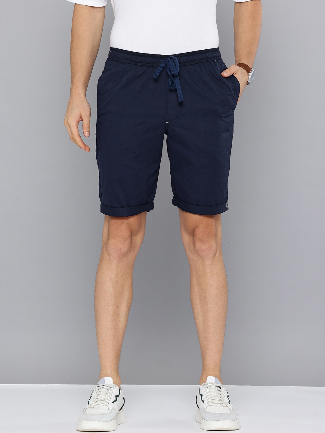 

Indian Terrain Men Shorts, Navy blue