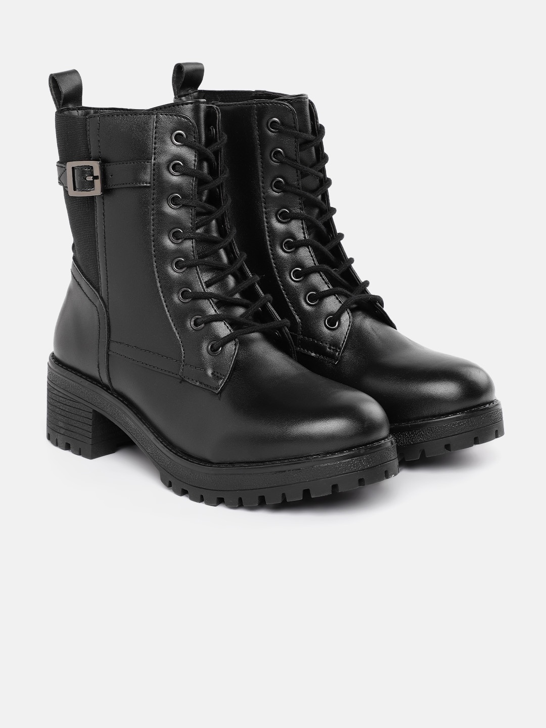 

Roadster The Lifestyle Co. Women High-top Boots With Lace-up Detail, Black
