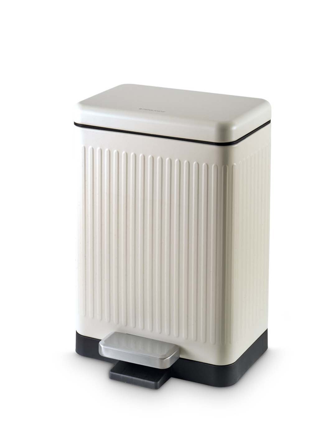 

Freelance White & Black Stainless Steel Padel Dustbins - 6 L