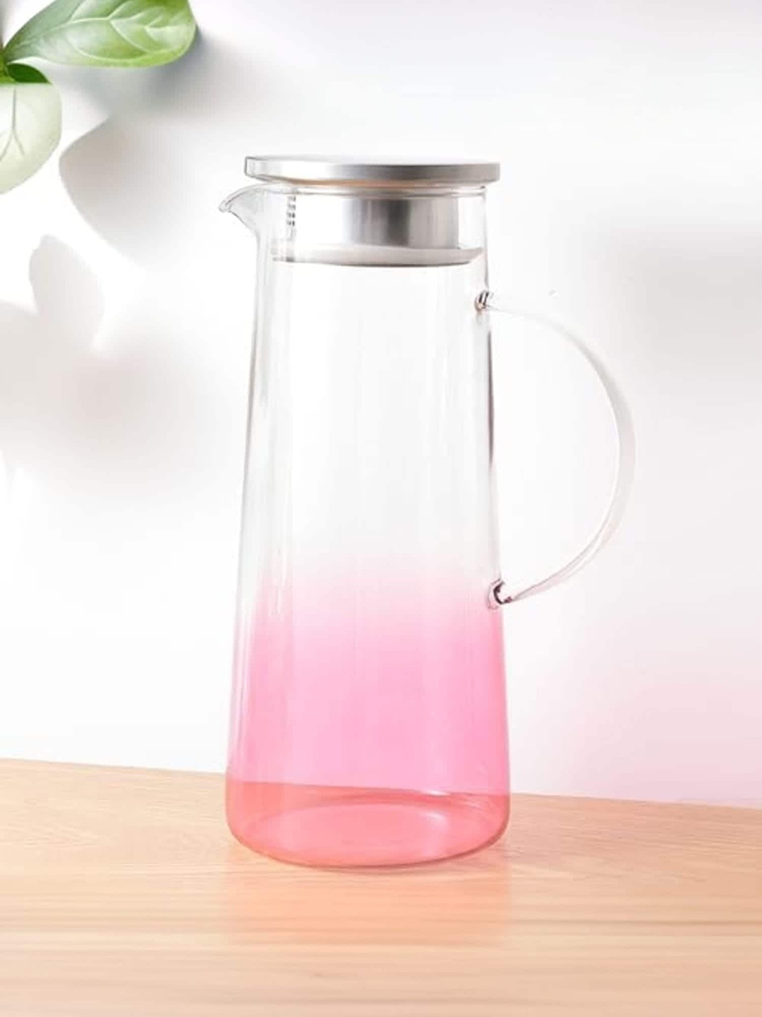 

UMAI Pink Heat Resistant Water Jugs With Lid & Handle 970 ml