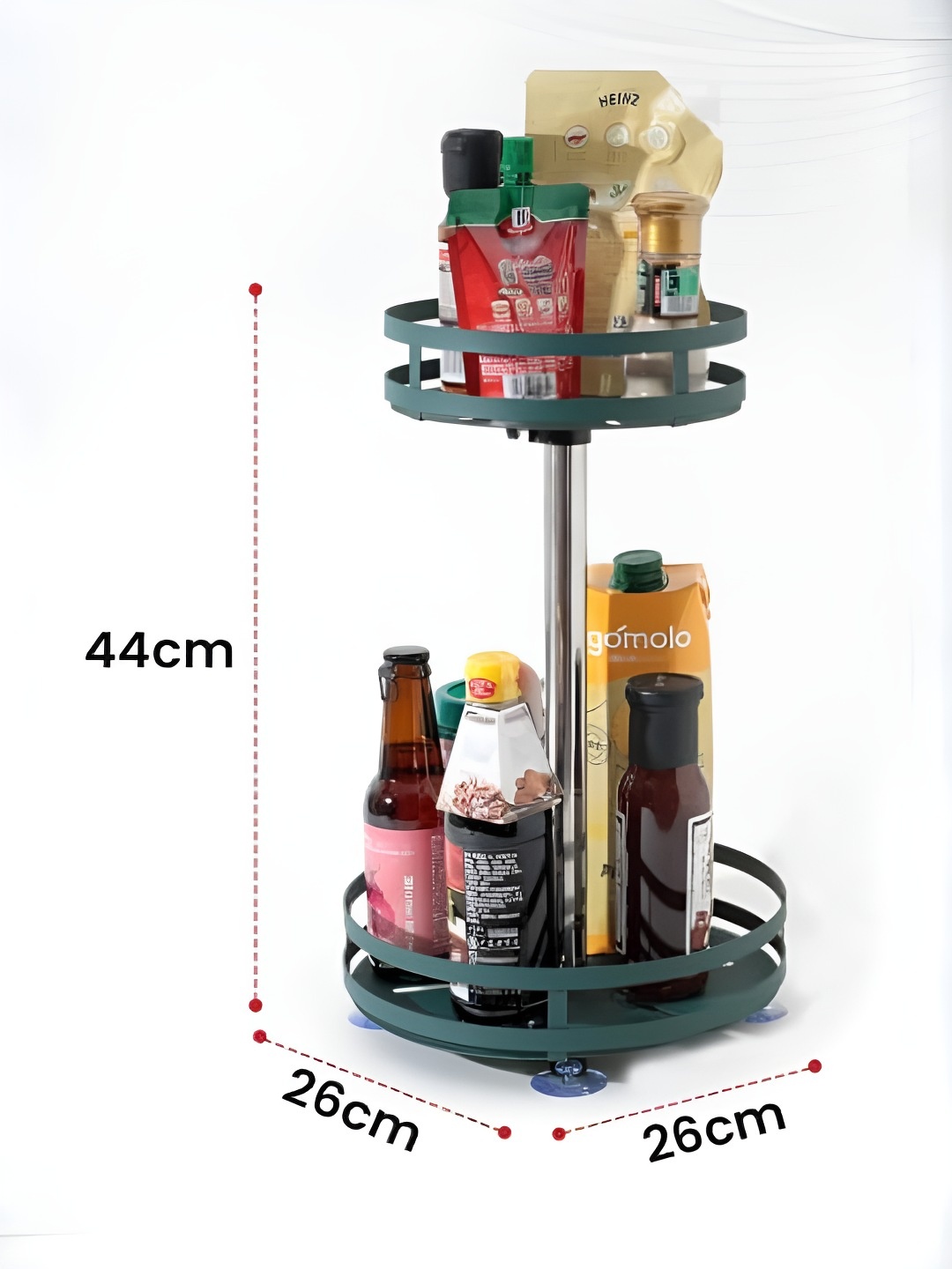 

UMAI Green Two Layer Revolving Dressing Organiser Rack